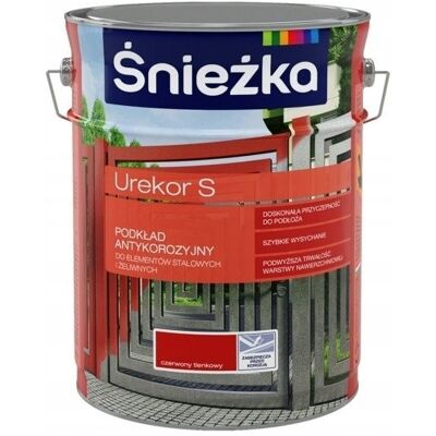 SHUMEE Śnieżka Urekor S Imprimación Anticorrosión Para Metal 5l Óxido Rojo 1 Ud. SHUMEE Śnieżka Urekor S Imprimación Anticorrosión Para Metal 5l Óxido Rojo 1 Ud.