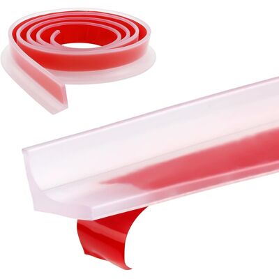 AULEDIO Barrera De Ducha Transparente De 10 M De Tpe, Protección Contra Desbordamientos, Umbral De Ducha De Goma Autoadhesivo, Sellador De Puerta Impermeable Para Suelo De Baño AULEDIO Barrera De Ducha Transparente De 10 M De Tpe, Protección Contra Desbordamientos, Umbral De Ducha De Goma Autoadhesivo, Sellador De Puerta Impermeable Para Suelo De Baño
