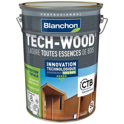 Lasure Tech-Wood Blanchon Satinée 5L - Tinte para madera Lasure Tech-Wood Blanchon Satinée 5L - Tinte para madera