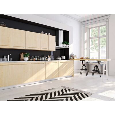 Mccover - Revestimiento Pared Cocina Reversible En Negro Satinado / Negro Mate (disponible En 2 M X 1 M Y 1 M X 0,5 M) - Color - Negro Ral 9005, Espesor - 3 Mm, Anchura - 50 Cm, Longitud - 100 Cm - Negro Ral 9005 Mccover - Revestimiento Pared Cocina Reversible En Negro Satinado / Negro Mate (disponible En 2 M X 1 M Y 1 M X 0,5 M) - Color - Negro Ral 9005, Espesor - 3 Mm, Anchura - 50 Cm, Longitud - 100 Cm - Negro Ral 9005