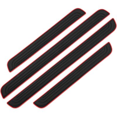 OEM Juego De 4 Tiras Protectoras De Goma Para Los Umbrales De Las Puertas De Los Coches, Película Autoadhesiva Para La Protección De Los Umbrales De Las Puertas (negro) - Crezuo OEM Juego De 4 Tiras Protectoras De Goma Para Los Umbrales De Las Puertas De Los Coches, Película Autoadhesiva Para La Protección De Los Umbrales De Las Puertas (negro) - Crezuo