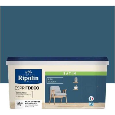 Pintura De Interior Satinado Ripolin Esprit Deco Ble Madura 2,5 L Monocapa De Gran Poder Cubriente Pintura De Interior Satinado Ripolin Esprit Deco Ble Madura 2,5 L Monocapa De Gran Poder Cubriente