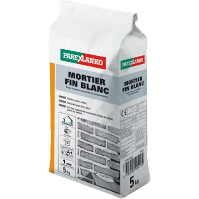 Parexlanko Mortero Blanco Fino - 5kg - 02813 Parexlanko Mortero Blanco Fino - 5kg - 02813