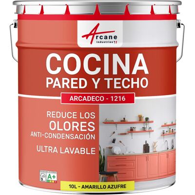 ARCANE INDUSTRIES Pintura Lavable Para Cocina: Para Paredes Y Techos De Cocina - Arcadeco - 1216 ARCANE INDUSTRIES Pintura Lavable Para Cocina: Para Paredes Y Techos De Cocina - Arcadeco - 1216