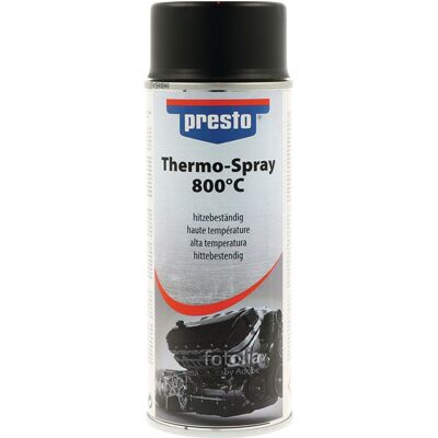 PRESTO - Thermo800 - Negro mate - 400 ml - Spray de alta temperatura PRESTO - Thermo800 - Negro mate - 400 ml - Spray de alta temperatura