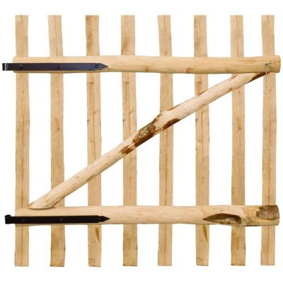 Puerta Para Valla 100x100 Madera De Avellano Impregnada Vidaxl Puerta Para Valla 100x100 Madera De Avellano Impregnada Vidaxl