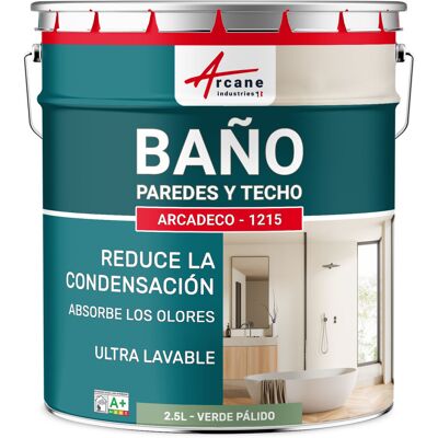 ARCANE INDUSTRIES Pintura Impermeable Baño: Para Paredes Y Techos De Baño - Arcadeco - 1215 ARCANE INDUSTRIES Pintura Impermeable Baño: Para Paredes Y Techos De Baño - Arcadeco - 1215