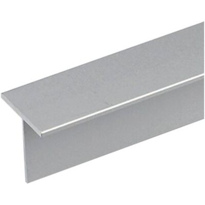 Bricoman Perfil en T de Aluminio 15x15x1,5 mm 2 m Plata Satinada - Perfil Bricoman Perfil en T de Aluminio 15x15x1,5 mm 2 m Plata Satinada - Perfil
