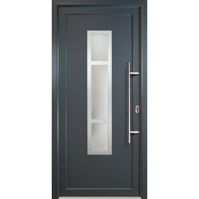 MEETH Puertas De Casa Exclusivo Modelo 87, Dentro: Titan, Fuera: Titan Ancho: 98cm, Altura: 208cm Chapa Derecha MEETH Puertas De Casa Exclusivo Modelo 87, Dentro: Titan, Fuera: Titan Ancho: 98cm, Altura: 208cm Chapa Derecha