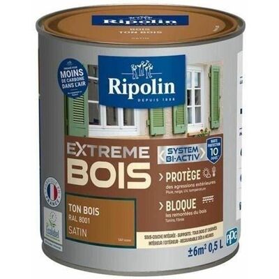 Ripolin Hochschutz-satin Pintura Satinada Marrón Para Madera Exterior Ripolin Hochschutz-satin Pintura Satinada Marrón Para Madera Exterior