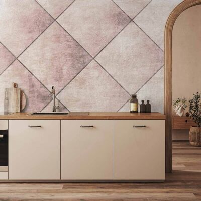 OEM Fotomural - Cortes Perfectos - Patrón Geométrico Simétrico En Mosaico Con Un Diseño OEM Fotomural - Cortes Perfectos - Patrón Geométrico Simétrico En Mosaico Con Un Diseño
