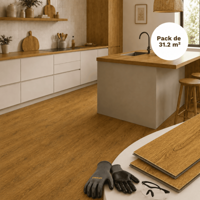 MCCOVER Suelo Vinílico Spc Clic 31,2 M² Efecto Secuoya - Capa 0,5 Mm - Con Subcapa Integrada MCCOVER Suelo Vinílico Spc Clic 31,2 M² Efecto Secuoya - Capa 0,5 Mm - Con Subcapa Integrada