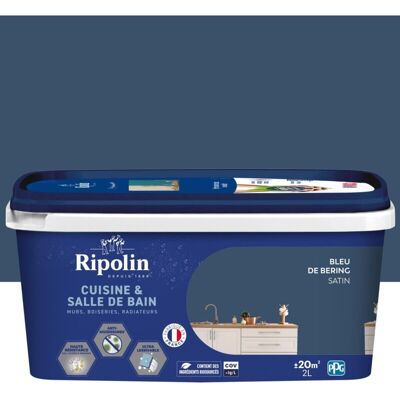 Pintura Mural Ripolin Para Cocina Y Baño, 2 Litros, Azul Satinado Ripolin Pintura Mural Ripolin Para Cocina Y Baño, 2 Litros, Azul Satinado Ripolin