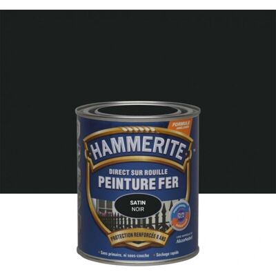 Pintura Para Hierro Satinado Negro 0.75 Litros - Hammerite Pintura Para Hierro Satinado Negro 0.75 Litros - Hammerite