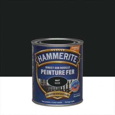 Pintura Mate Para Herrería 750 Ml Negro - Hammerite Pintura Mate Para Herrería 750 Ml Negro - Hammerite