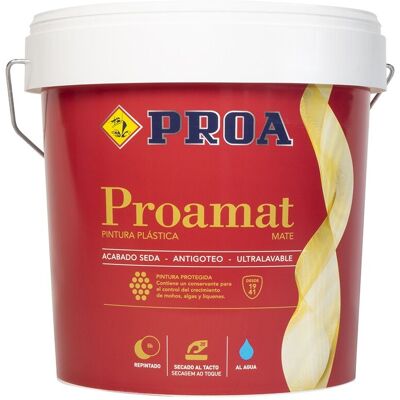 Proa - Pintura Plástica Exterior Mate Antiverdin. Mat, Oporto 4lts - Oporto Proa - Pintura Plástica Exterior Mate Antiverdin. Mat, Oporto 4lts - Oporto