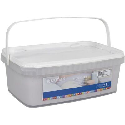 COFAN Pintura Plástica Monocapa Gris Hielo 2,5 L COFAN Pintura Plástica Monocapa Gris Hielo 2,5 L