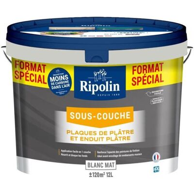 Ripolin - Imprimación Para Placas De Yeso 290380 - Blanco - Mate - 12 L Ripolin - Imprimación Para Placas De Yeso 290380 - Blanco - Mate - 12 L