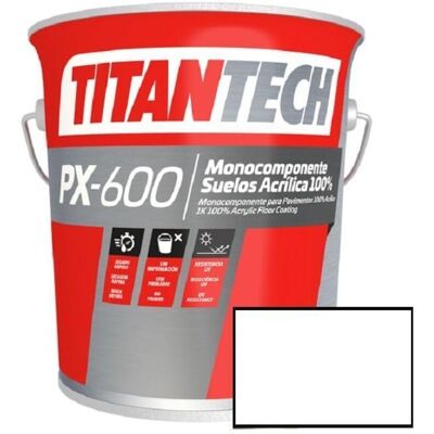 Pintura vial blanca Titan PX-600 - 4L, Monocomponente, Señalización vial Pintura vial blanca Titan PX-600 - 4L, Monocomponente, Señalización vial