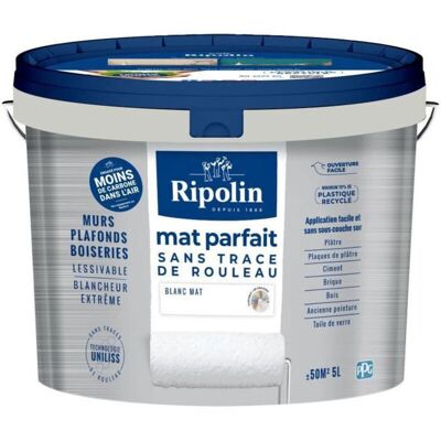 Pintura Para Paredes Y Techos Perfecta - Ripolin - 441725 - Blanco - Mate - 5 L Pintura Para Paredes Y Techos Perfecta - Ripolin - 441725 - Blanco - Mate - 5 L