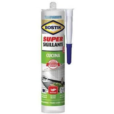 Bostik - Sellador de silicona para cocina transparente - Sellador Bostik - Sellador de silicona para cocina transparente - Sellador
