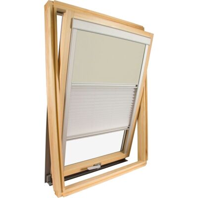 Avosdim - Estor Duo Compatible Velux ® 304, 1, M04 - Beige Avosdim - Estor Duo Compatible Velux ® 304, 1, M04 - Beige