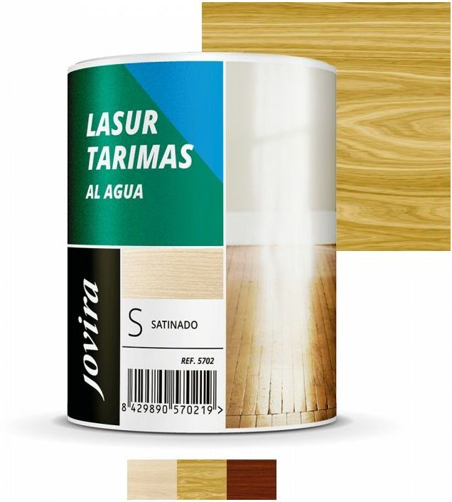 Jovira Pinturas - Lasur Protector Tarimas Satinado Al Agua. En Color Pino. Capacidad: 2.3 - pino