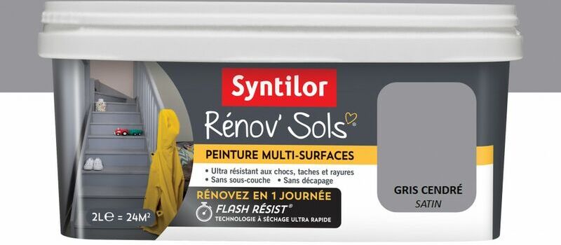 Pintura interior suelo Renov Syntilor gris ceniza, 2 l Syntilor