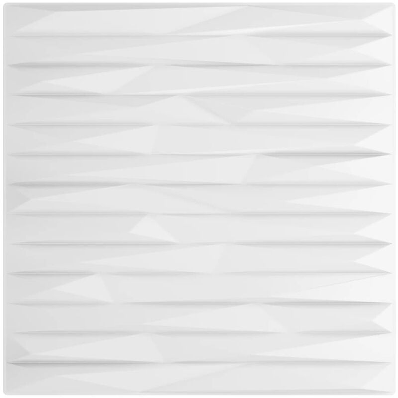 Vidaxl - Paneles de pared 48 uds eps piedra blanco 50x50 cm 12 m² Blanco