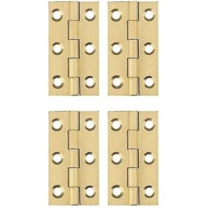 ZVD Bisagras De Cobre - Mini Bisagras Plegables Para El Hogar, Ferretería, Gabinete, Cajón, Puerta, Color Dorado ZVD Bisagras De Cobre - Mini Bisagras Plegables Para El Hogar, Ferretería, Gabinete, Cajón, Puerta, Color Dorado