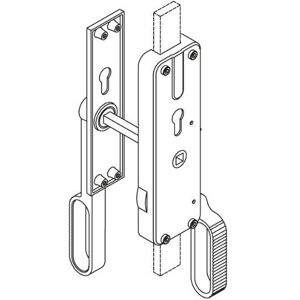 Fuhr - Cerradura De Palanca Manilla Doble + Cilindro Derecho Tf1199r Fuhr - Cerradura De Palanca Manilla Doble + Cilindro Derecho Tf1199r