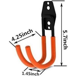 XISRENS Gancho De Pared Para Garaje, Gancho Doble Resistente Para Garaje, Ganchos De Almacenamiento Multiusos, Juego De 4 Ganchos De Pared Antideslizantes Para Garaje, Jardín, Herramientas Eléctricas, Manguer XISRENS Gancho De Pared Para Garaje, Gancho Doble Resistente Para Garaje, Ganchos De Almacenamiento Multiusos, Juego De 4 Ganchos De Pared Antideslizantes Para Garaje, Jardín, Herramientas Eléctricas, Manguer