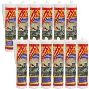 Sika Sikasil G - 12x300ml - Sellador de silicona - Blanco Sika Sikasil G - 12x300ml - Sellador de silicona - Blanco