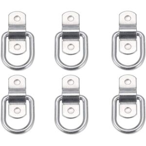 XISRENS Juego De 6 Anillas De Amarre De Alta Resistencia Para Montaje, Sujeción, Amarre, Grapas, Ganchos Y Anclajes De Remolque. Anilla De Amarre. XISRENS Juego De 6 Anillas De Amarre De Alta Resistencia Para Montaje, Sujeción, Amarre, Grapas, Ganchos Y Anclajes De Remolque. Anilla De Amarre.