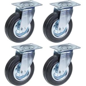 OEM Rueda Giratoria - Zhongshan - 125 Mm - Caucho Negro - Carga 480 Kg - Juego De 4 OEM Rueda Giratoria - Zhongshan - 125 Mm - Caucho Negro - Carga 480 Kg - Juego De 4