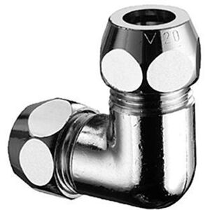 Conector de ángulo doble Schell - Latón - 8mm Conector de ángulo doble Schell - Latón - 8mm