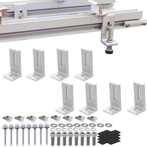 GOTRAYS Soporte De Montaje Fotovoltaico Para Techos De Tejas De Acero De Colores, Soporte En Forma De L, 8 Piezas, Soporte De Aleación De Aluminio Para Paneles Solares GOTRAYS Soporte De Montaje Fotovoltaico Para Techos De Tejas De Acero De Colores, Soporte En Forma De L, 8 Piezas, Soporte De Aleación De Aluminio Para Paneles Solares