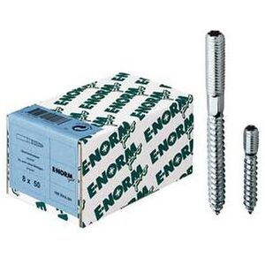 E-normpro - Tornillo Doble Roscado Galvanizado Isr 25 M10x120 Hp (por 100) E-normpro - Tornillo Doble Roscado Galvanizado Isr 25 M10x120 Hp (por 100)