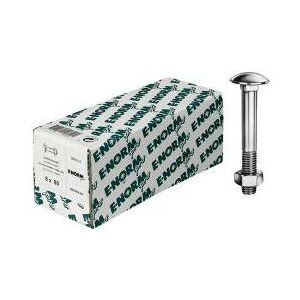 E-normpro - Tornillos De Cabeza Redonda Din 603 (similar) Con Cuello Cuadrado Y Tuerca Prisionera Hexagonal, Galvanizado (tirafondos), M12 X 180 Hp (por 20) E-normpro - Tornillos De Cabeza Redonda Din 603 (similar) Con Cuello Cuadrado Y Tuerca Prisionera Hexagonal, Galvanizado (tirafondos), M12 X 180 Hp (por 20)