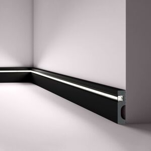Nmc - Zócalo Il11 Black Wallstyl Noel Marquet Moldura Decorativa Perfil De Estuco Luz Indirecta Diseño Moderno Negro 2 M Nmc - Zócalo Il11 Black Wallstyl Noel Marquet Moldura Decorativa Perfil De Estuco Luz Indirecta Diseño Moderno Negro 2 M