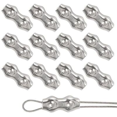 OEM Abrazadera Dúplex 12 Piezas Abrazadera De Cuerda Clip De Cable De Acero Inoxidable 304 Abrazadera De Cable M5 Abrazadera De Cable De Acero De 5 Mm Para Tendedero Tendedero Tendedero Toldo Cercas Tempo OEM Abrazadera Dúplex 12 Piezas Abrazadera De Cuerda Clip De Cable De Acero Inoxidable 304 Abrazadera De Cable M5 Abrazadera De Cable De Acero De 5 Mm Para Tendedero Tendedero Tendedero Toldo Cercas Tempo
