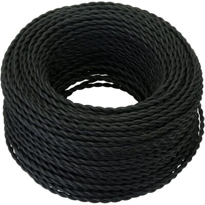 TONCHEAN Cable Eléctrico Textil De 10 M, Cable De Cuerda De Cáñamo Trenzado Retro De 2 X 0,75 Mm², 2 Hilos Trenzados, Para Lámpara Colgante De Bricolaje/negro TONCHEAN Cable Eléctrico Textil De 10 M, Cable De Cuerda De Cáñamo Trenzado Retro De 2 X 0,75 Mm², 2 Hilos Trenzados, Para Lámpara Colgante De Bricolaje/negro
