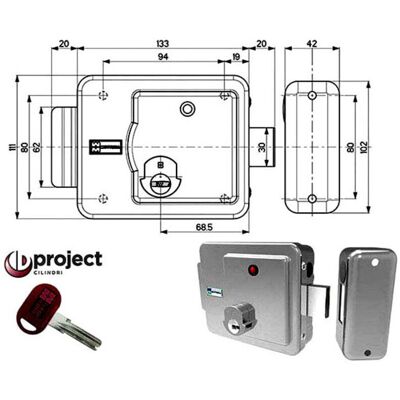 Cerradura Eléctrica Motorizada Izquierda 49xd1 Mottura Cerradura Eléctrica Motorizada Izquierda 49xd1 Mottura