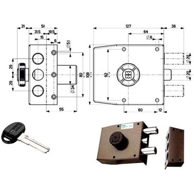 Cerradura Sic.semplice Sx Bomba 30411 Mottura Cerradura Sic.semplice Sx Bomba 30411 Mottura