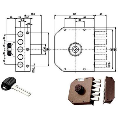 Cerradura Sic.semplice Sx Bomba 30601 Mottura Cerradura Sic.semplice Sx Bomba 30601 Mottura