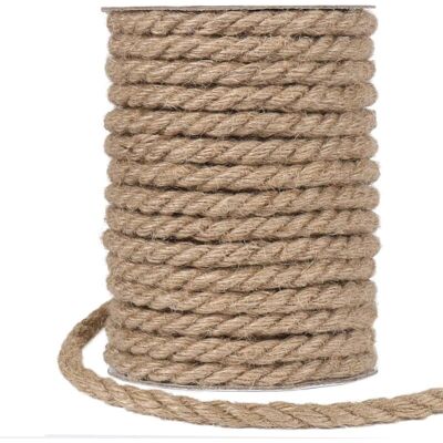 TONCHEAN Cordel De Yute De 20 M De Grosor, Cuerda De Yute De 10 Mm, Cordel De Cáñamo Para Embalaje, Decoración Del Hogar Y Jardinería TONCHEAN Cordel De Yute De 20 M De Grosor, Cuerda De Yute De 10 Mm, Cordel De Cáñamo Para Embalaje, Decoración Del Hogar Y Jardinería