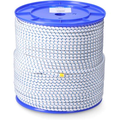 Edm - Cuerda De Goma Elástica Blanca / Azul Poliéster Calibre 10 Mm X 100 M Edm - Cuerda De Goma Elástica Blanca / Azul Poliéster Calibre 10 Mm X 100 M