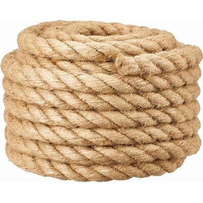 KZQ Cuerda De Barrera Para Pasamanos De Escalera O Balcón, Cuerda Para Tira Y Afloja, Columpios, Barcos Y Elevadores, Escalada En Batalla Y Gimnasio, Beige, 20 Mm X 10 M KZQ Cuerda De Barrera Para Pasamanos De Escalera O Balcón, Cuerda Para Tira Y Afloja, Columpios, Barcos Y Elevadores, Escalada En Batalla Y Gimnasio, Beige, 20 Mm X 10 M