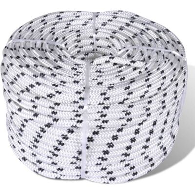 Cuerda Trenzada Poliéster 10 Mm 250 Mm Blanco Vidaxl Cuerda Trenzada Poliéster 10 Mm 250 Mm Blanco Vidaxl
