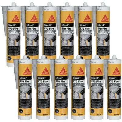 SIKA Sikasil 670 Fire - Sellador para juntas - 300ml SIKA Sikasil 670 Fire - Sellador para juntas - 300ml
